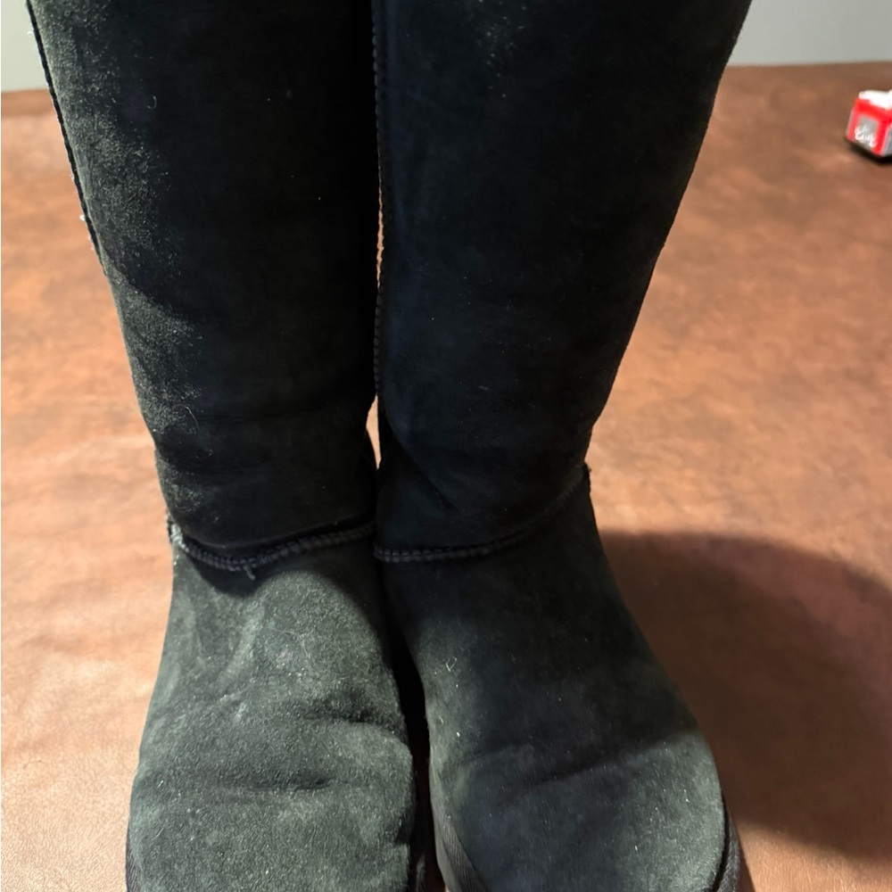 UGG Black Winter Boots Worn-